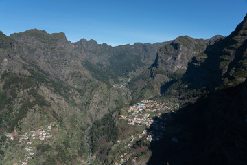 View from top to Curral das Freiras