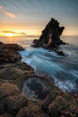 Colorful sunrise at Madeira Island