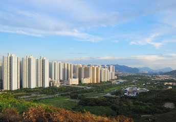 Fototapeta premium Looking at city from mountain