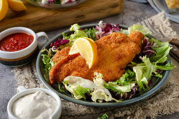 Delicious original schnitzel