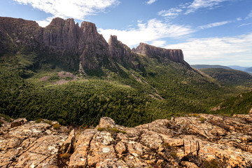 Mount Geryon en de Akropolis in Cradle Mountain-Lake St Clair National Park, Tasmanië