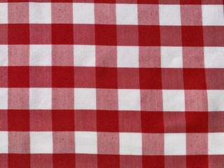 red and white tablecloth background