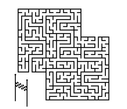 Vector isolated illustration of maze labyrinth, eps10.