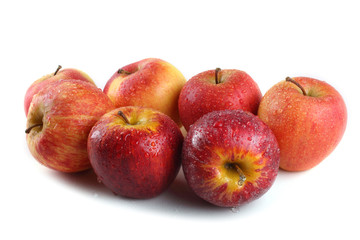 Apples isolated on white