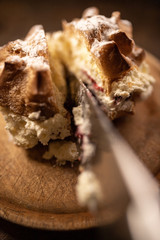 Windbeutel süßes Gebäck closeup