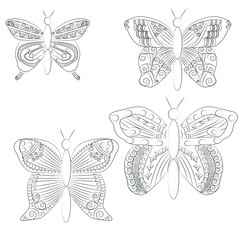 children's coloring beautiful flats fly