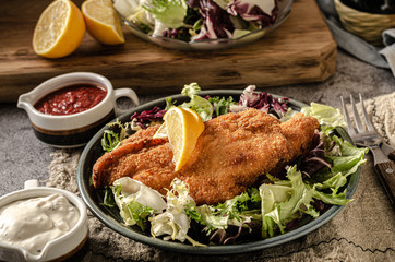 Delicious original schnitzel