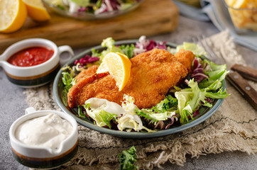 Delicious original schnitzel