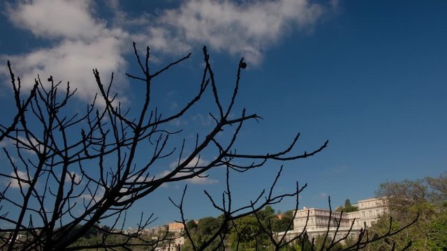 N&aacute;poles. Nuebes en el Capodimonte. Campania, Italia, Europa.