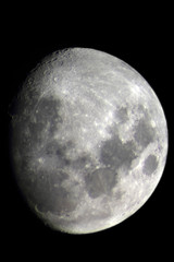 Moon through telescope
