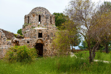 Fototapeta na wymiar The ruins of an ancient church