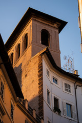 Old tower on a house