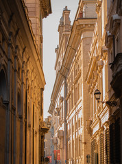 Historical narrow roman street