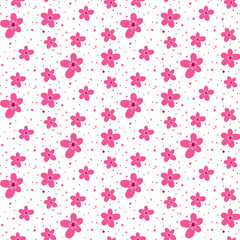 Seamless pattern with sakura blossom.