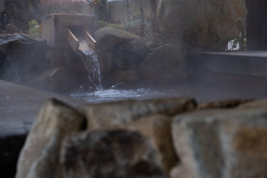 foot spa onsen. A japanese healthy style