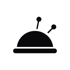 pincushion filled vector icon