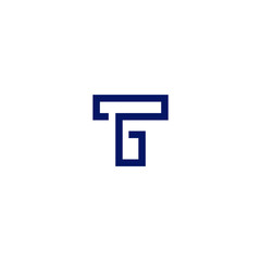 vector logo with the initials 