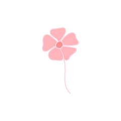Doodle,hand drawn vector flower icon isolated on a white background.Flower sketch for patterns,scrapbooks,planners.