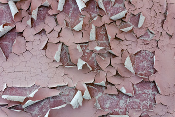 paint cracked on the wall from time to time.