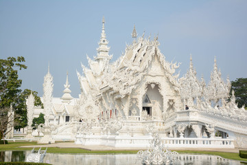 Fototapeta premium Rung Khun Temple, Chiang Rai, Thailand