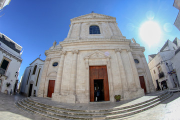Fototapeta na wymiar Church of Santa Maria Annunziata. Locorotondo, Bari, Puglia, Italy