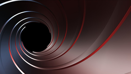 gun barrel,high resolution 3d rendering