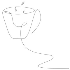 Cup of coffee background vector illustration