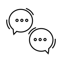 Communication skills line icon, concept sign, outline vector illustration, linear symbol.