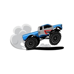 Truck Monster design illustration icon vector art