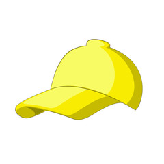 Yellow baseball cap