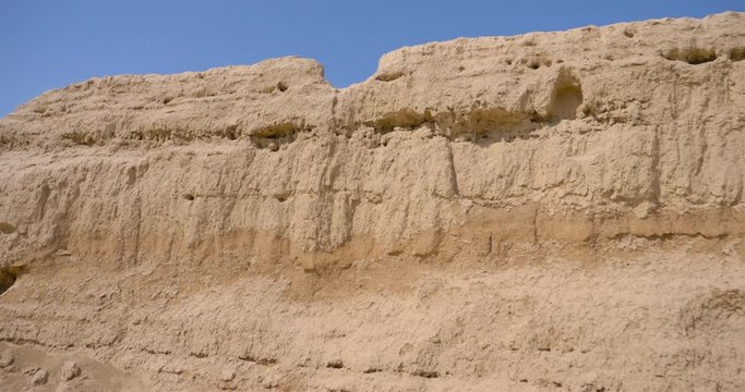 Landscape view of Gaochang Ruins in Turpan Xinjiang Province China.