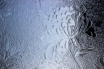 ice glass texture window