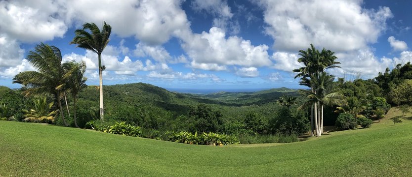Barbados – Panorama view at "Highland" viewpoint