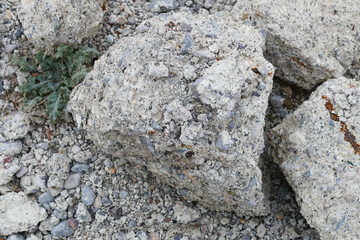 natural fragmentation of rocks, cracking rocks, soil formation,