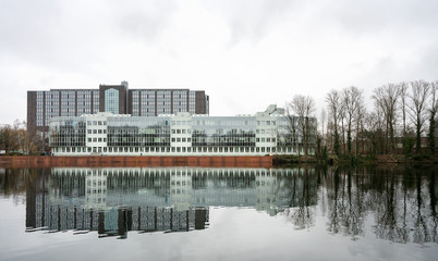 Gewerbegebiet am Borsighafen in Berlin Tegel
