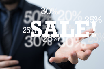 percent shopping digital in hand