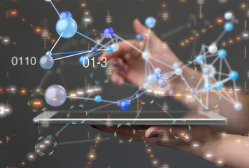 internet net and data digital concept.