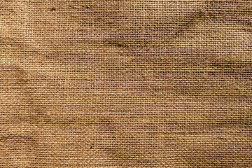 brown burlap jute canvas texture background. sackcloth
