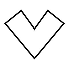 outline hand drawn heart icon.Vector heart collection. Illustration for your graphic design.