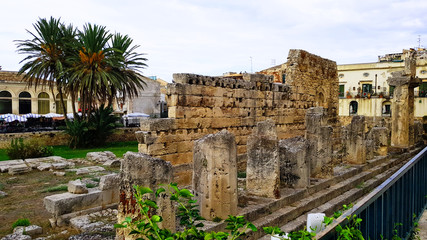 Fototapeta premium places and sights of the Italian island of Sicily