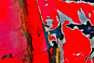 Red Barrel Abstract