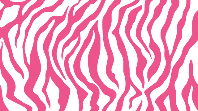Print pattern texture tiger zebra white pink stripe repeated seamless jungle safari