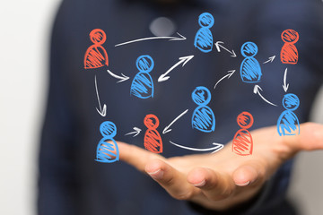 Concept of teamwork and partnership