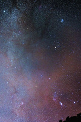 Part of the magical Milkyway on an winter sky with constellation Orion, Sweden