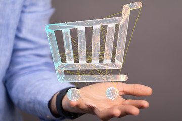 Add To Cart Internet Web Store Buy Online E-Commerce concept.