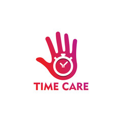 Fototapeta na wymiar Time Care Logo Template Design