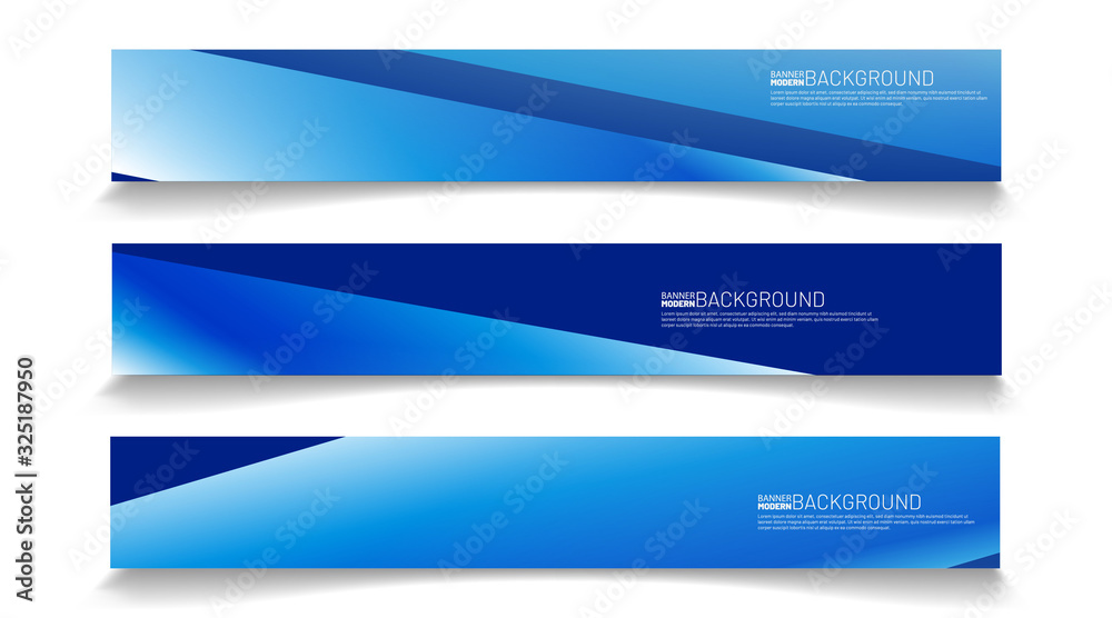 Wall mural modern web banner background. abstract vector template design