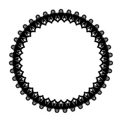 Abstract circle pattern mandala sun fireworks. spirograph halo sun starburst ray vintage monochrome modern circular pattern motif black white for design elemental, unique art lace lattice lines style