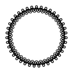 Abstract circle pattern mandala sun fireworks. spirograph halo sun starburst ray vintage monochrome modern circular pattern motif black white for design elemental, unique art lace lattice lines style