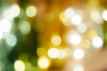 background from yellow-green bokeh